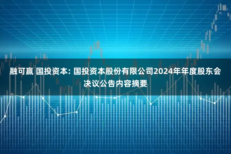 融可赢 国投资本: 国投资本股份有限公司2024年年度股东会决议公告内容摘要